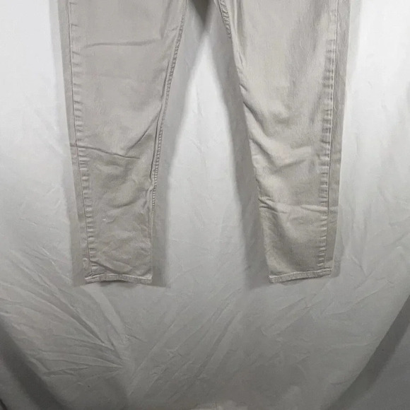 Levi's 502 Jeans 28x30 White Grey Cotton Blend Button Zip Pockets Strauss - Picture 3 of 11